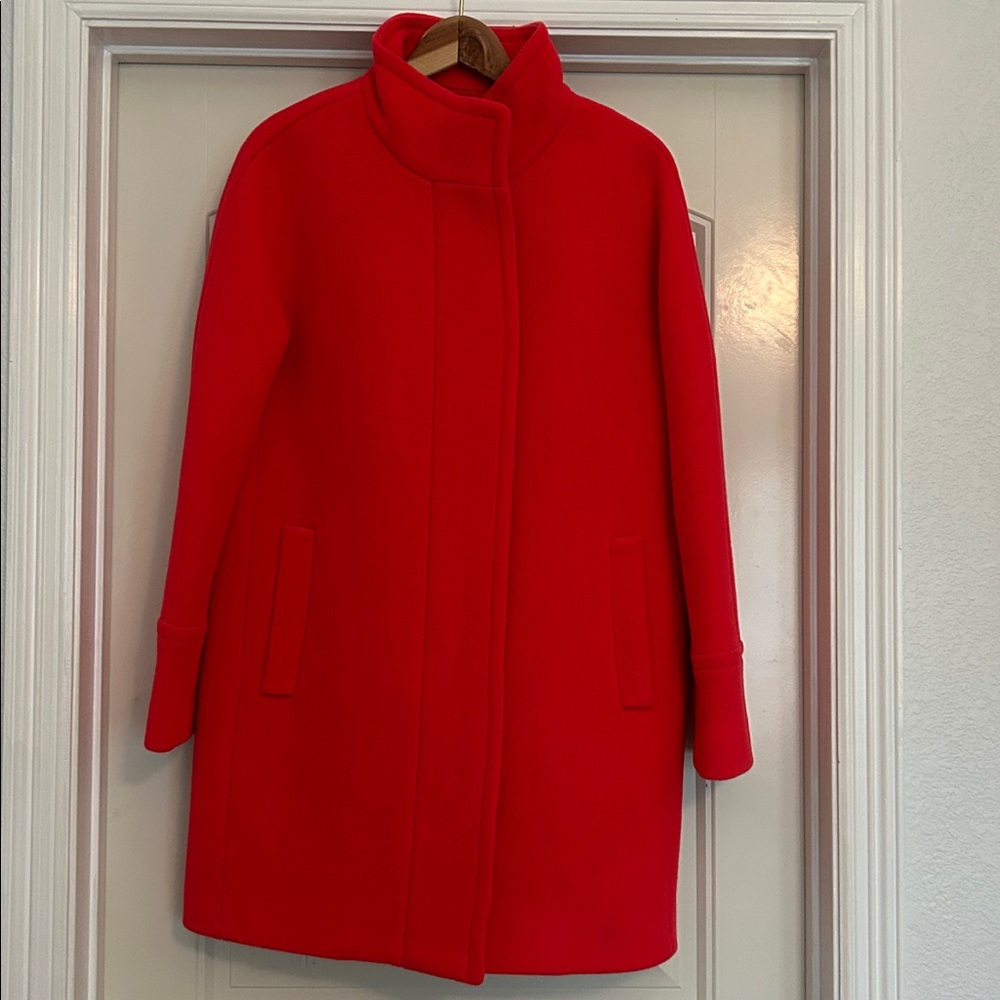 J Crew Stadium Wool blend Zip Front Jacket, Size 8 - Picture 10 of 11